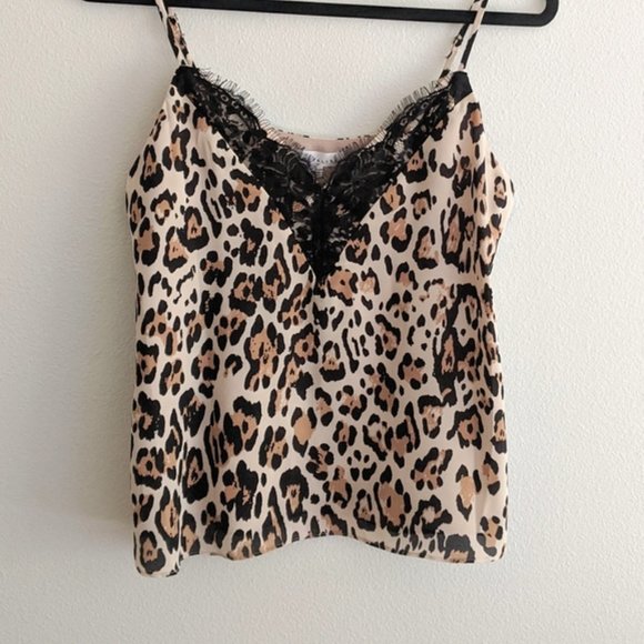 NWT Socialite Leopard Lace Lined Camisole Top Size Small - Picture 7 of 7
